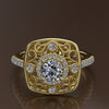 0.5ct Brilliant Cut Diamond Gold Engagement Ring - 02US01